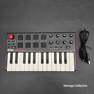 Akai MPK Mini MK3 25 Key Electronic Keyboard Black Red White